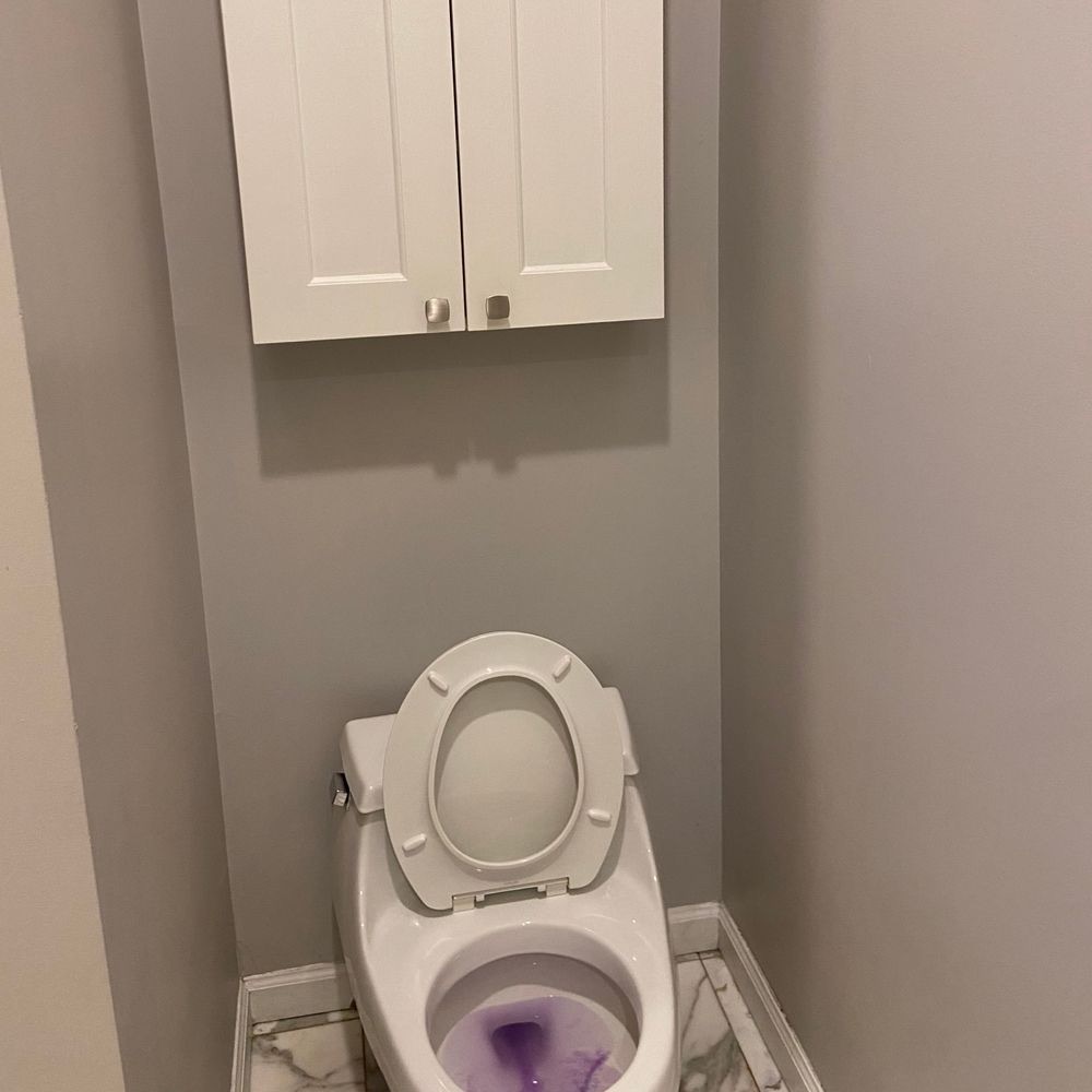 Spotless bathroom after professional cleaning